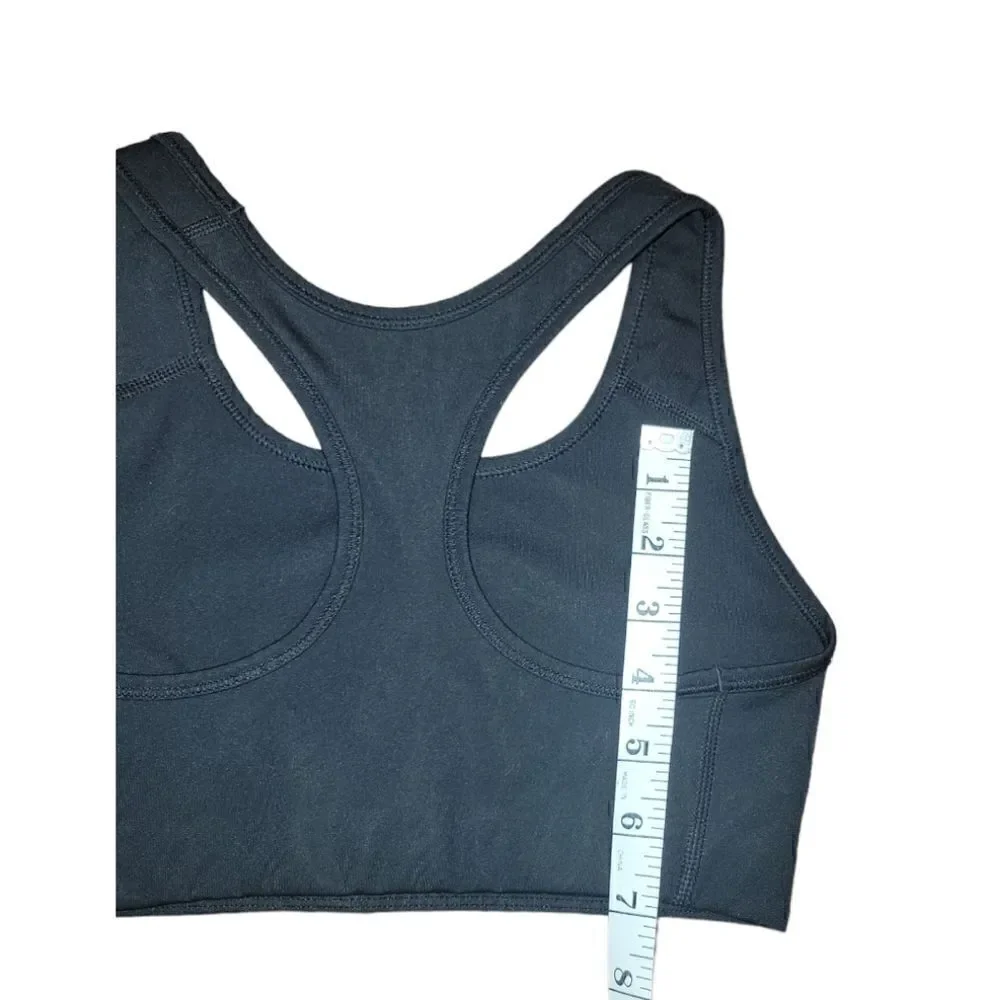 Nike Dri Fit Swoosh Sports Bra Black Racerback S